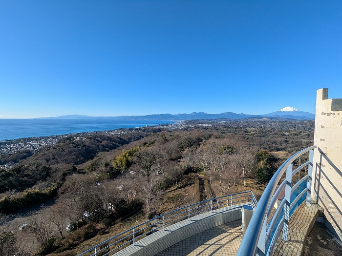 高麗山公園（湘南平）の展望台からの眺め｜富士山と相模湾を一望できる絶景スポット
